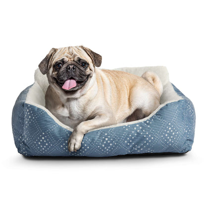 Puppy Dog Bed, Plush Bolster Dog for Small Dogs, Small, 21" X 17", Pink